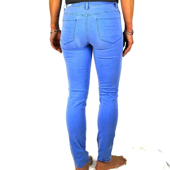 Aritzia TNA Cotton Blue Skinny Pants Size 6x29 - Picture 3 of 5